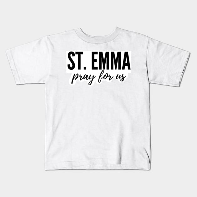 St. Emma pray for us Kids T-Shirt by delborg
